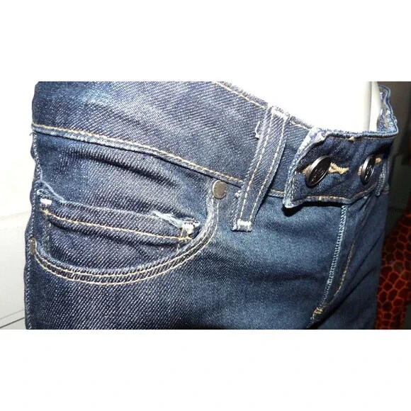 Paige Premium Denim Coldwater Canyon Bell Flare Dark Jeans Size 27 USA size 4 - Picture 4 of 16